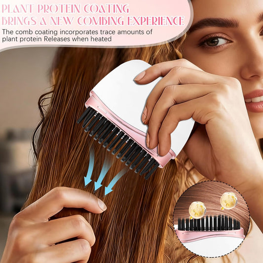 Mini Hair Straightener 3-Speed Temperature Control Rapid Heating & Anti Scald Shell Lightweight and Portable for Travel