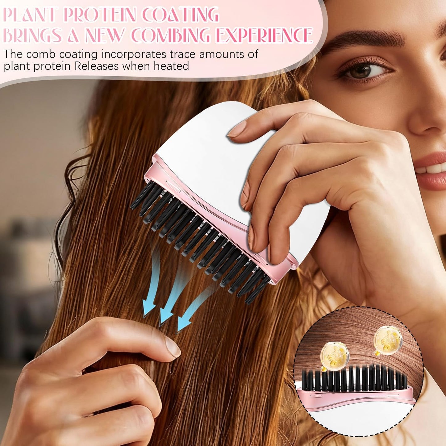 Mini Hair Straightener 3-Speed Temperature Control Rapid Heating & Anti Scald Shell Lightweight and Portable for Travel