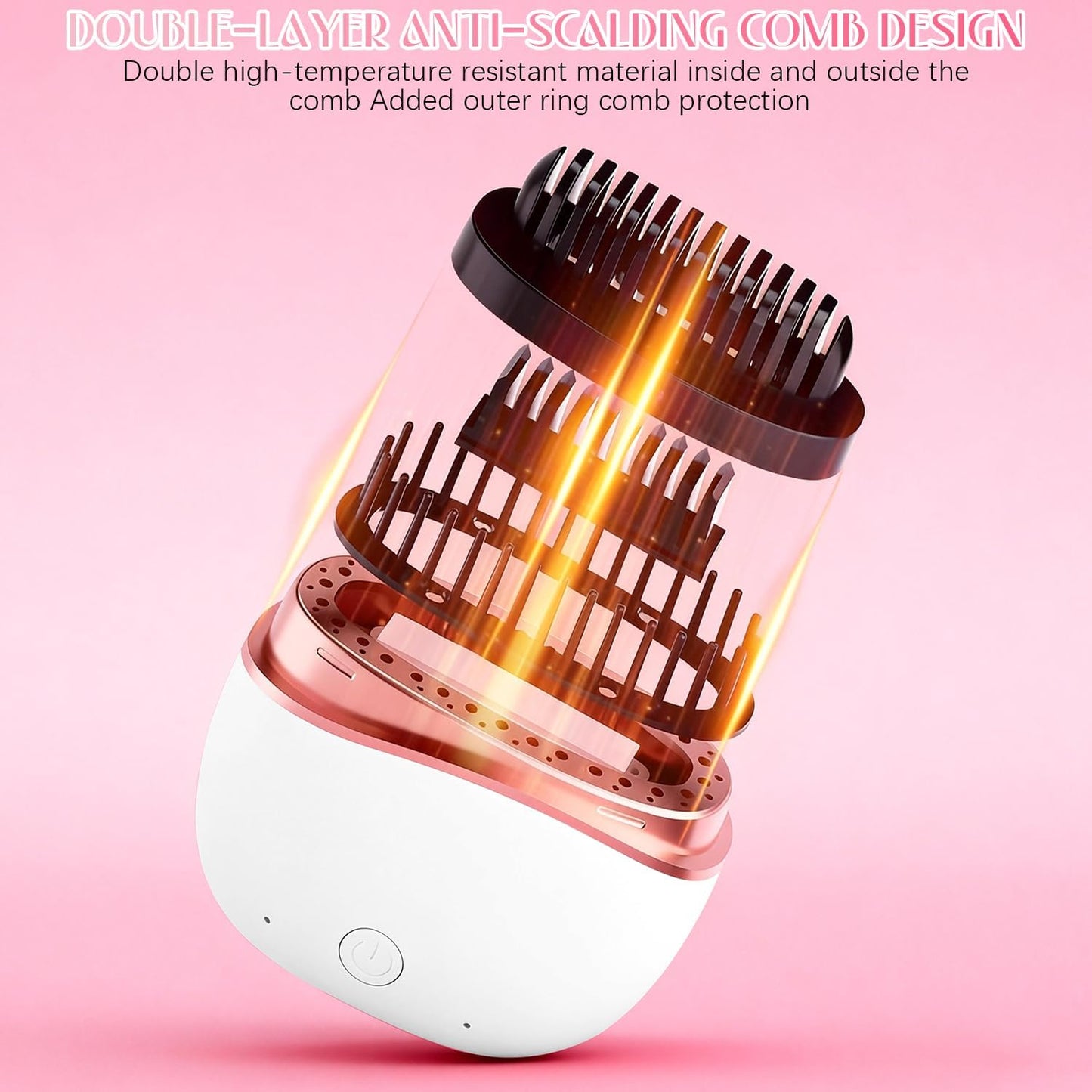 Mini Hair Straightener 3-Speed Temperature Control Rapid Heating & Anti Scald Shell Lightweight and Portable for Travel